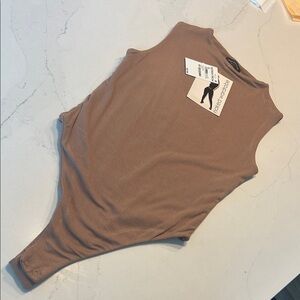Naked Wardrobe Taupe Bodysuit